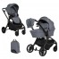 Коляска 2в1 Farfello Baby Shell Серый
