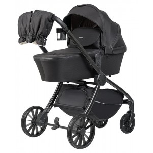  Коляска 3в1 Farfello Baby Shell 2025 чёрный + автолюлька