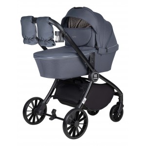  Коляска 3в1 Farfello Baby Shell серый + автолюлька