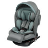 Автокресло INDIGO SMART+ Isofix, капюшон, подножка, 0+1+2+3 (0-36 кг) серый-зеленый