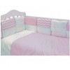 Комплект в кроватку Гав-гав (6 предметов) розовый