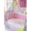 Комплект в кроватку Little Friend 7 предметов розовый