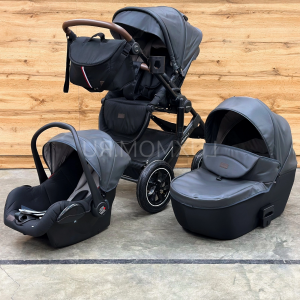 Коляска 3в1 LuxMom 808 кожа 