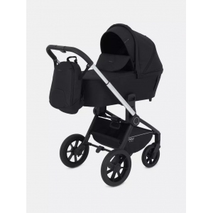 Коляска 3в1 Mowbaby Zoom Silver 2025 black + автолюлька